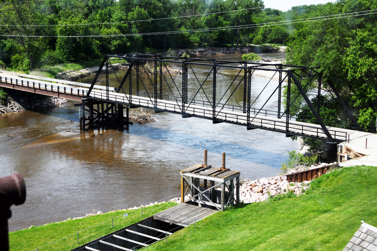 011 The Neligh Mill Bridge crosses the Elkhorn River and was important for commerce..JPG